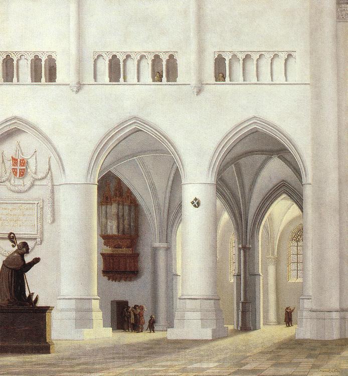 Pieter Jansz Saenredam Interior of the Church of St Bavo at Haarlem Norge oil painting art